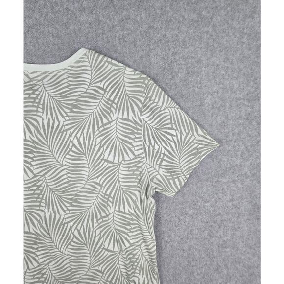 Goodfellow & Co. T-Shirt Mens Size Small Green Palm Leaf Print Short Sleeve - Picture 10 of 16